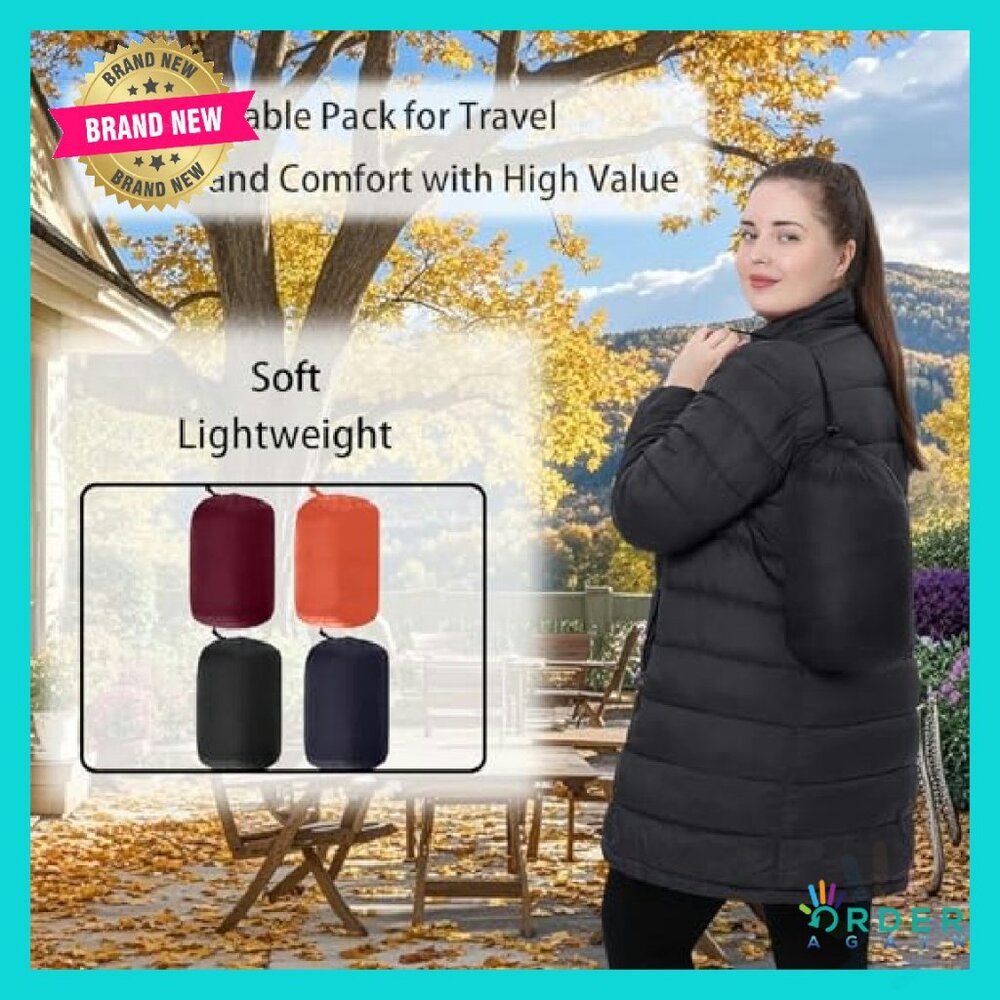 Plus Size Packable Puffer Jacket Lightweight Wate… - image 6